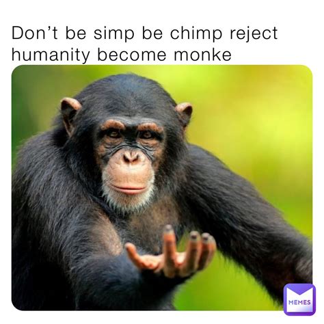 funny rejection memes|reject humanity become monkey meme.